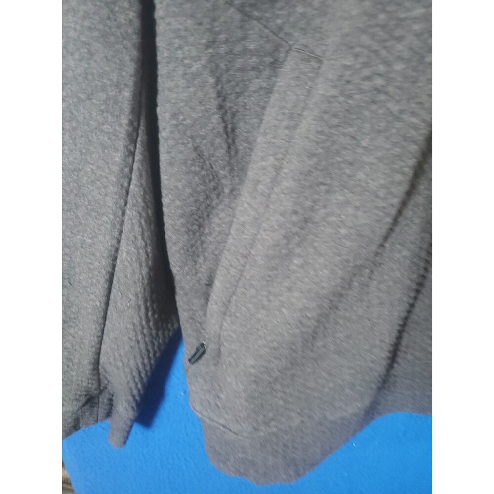 Lululemon Men L Full Zip Sweater Jacket Mock Neck Knit Gray Pockets Activewear - Picture 9 of 16